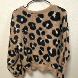 Cheetah print sweater
